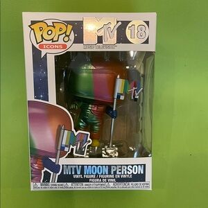Funko Pop! Icons MTV Moon Person With Metallic Rainbow Colors